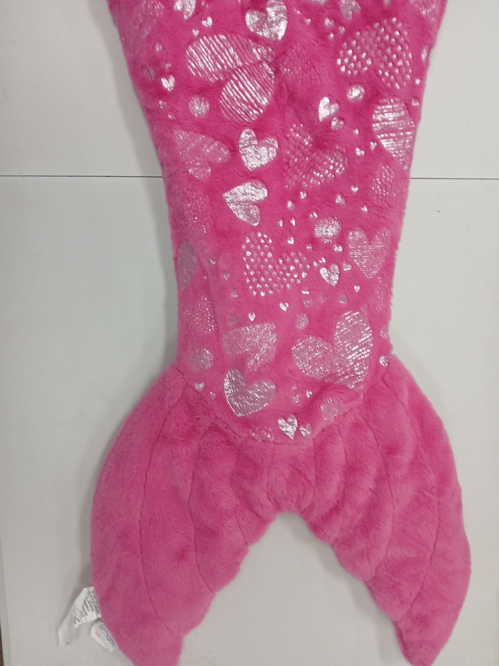 Jessica Simpson Pink Heart-Print Mermaid Footie